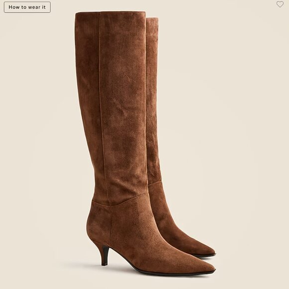 SOLD - J Crew Stevie Suede Boots - Picture 1 of 4
